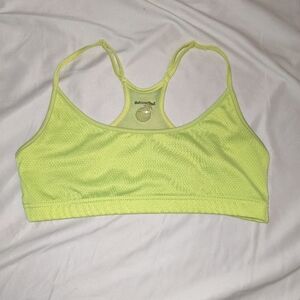 Donating Soon! Neon Yellow Sports Bra Size M by Rubber Doll